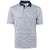Cutter & Buck Men's Navy Blue/White Virtue Eco Pique Micro Stripe Recycled Tall Polo