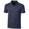 Cutter & Buck Men's Liberty Navy Forge Polo Pencil Stripe Tailored Fit
