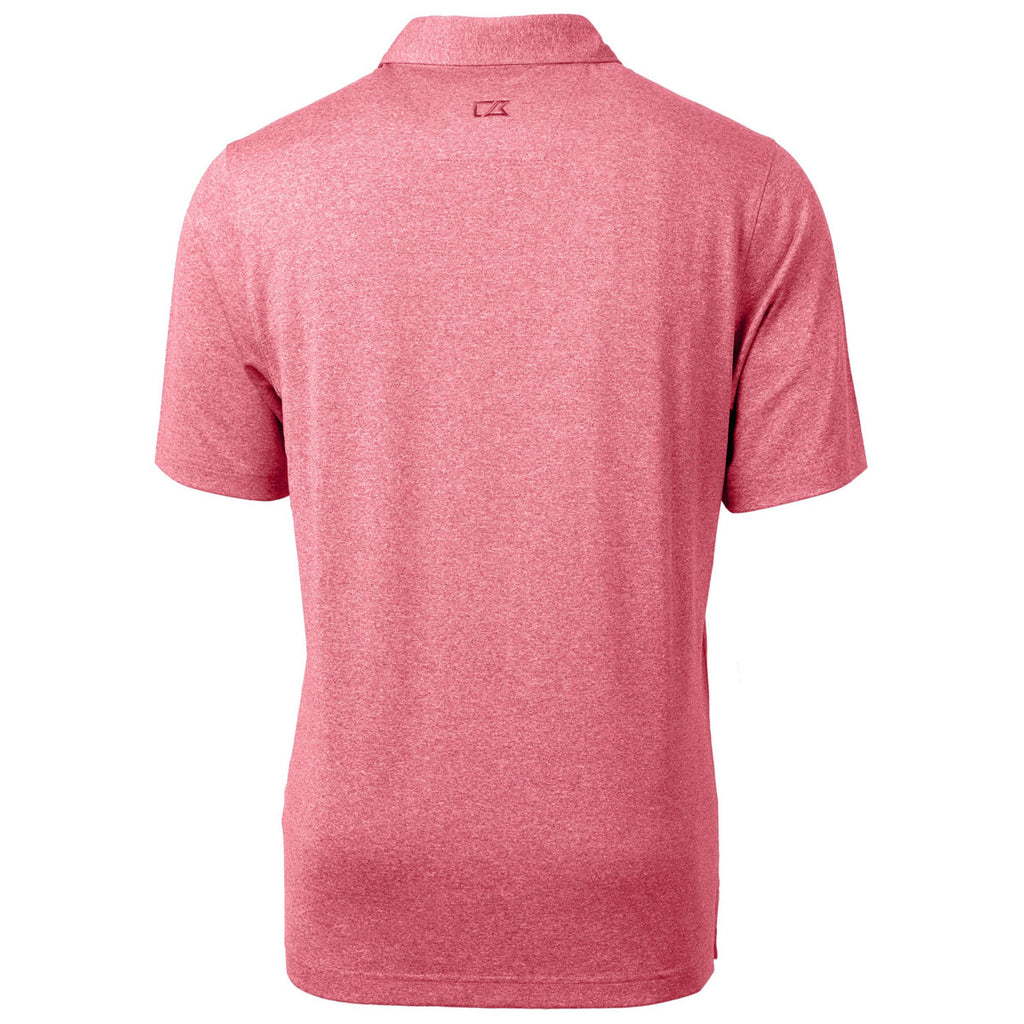 Cutter & Buck Men's Cardinal Red Heather Forge Heathered Stretch Polo