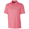 Cutter & Buck Men's Cardinal Red Heather Forge Heathered Stretch Polo