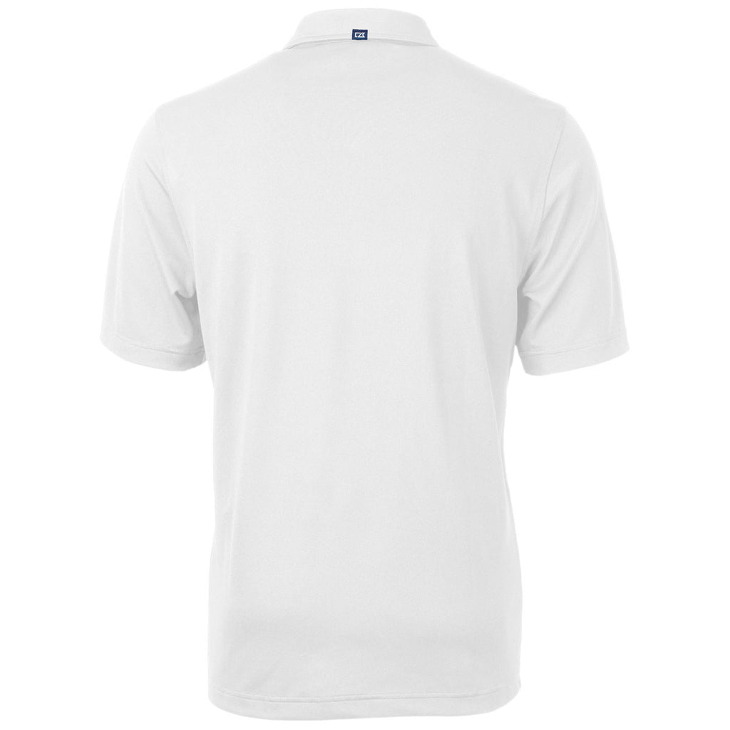 Cutter & Buck Men's White Virtue Eco Pique Recycled Polo