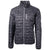 Cutter & Buck Men's Black Rainer PrimaLoft Eco Insulated Full Zip Printed Puffer Jacket