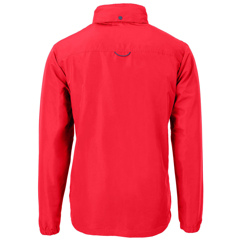 Cutter & Buck Men's Red Charter Eco Recycled Full Zip Jacket