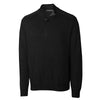 Cutter & Buck Men's Black Broadview Half Zip Sweater