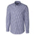 Cutter & Buck Men's Liberty Navy Long Sleeve Epic Easy Care Tailored Fit Stretch Gingham Shirt