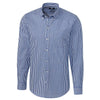 Cutter & Buck Men's Tour Blue Long Sleeve Epic Easy Care Tailored Fit Stretch Gingham Shirt