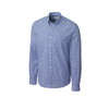 Cutter & Buck Men's French Blue L/S Epic Easy Care Gingham Dress Shirt