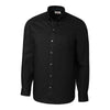 Cutter & Buck Men's Black L/S Tailored Fit Fine Twill Dress Shirt