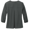 Mercer+Mettle Women's Anchor Grey Stretch Crepe 3/4 Sleeve Blouse