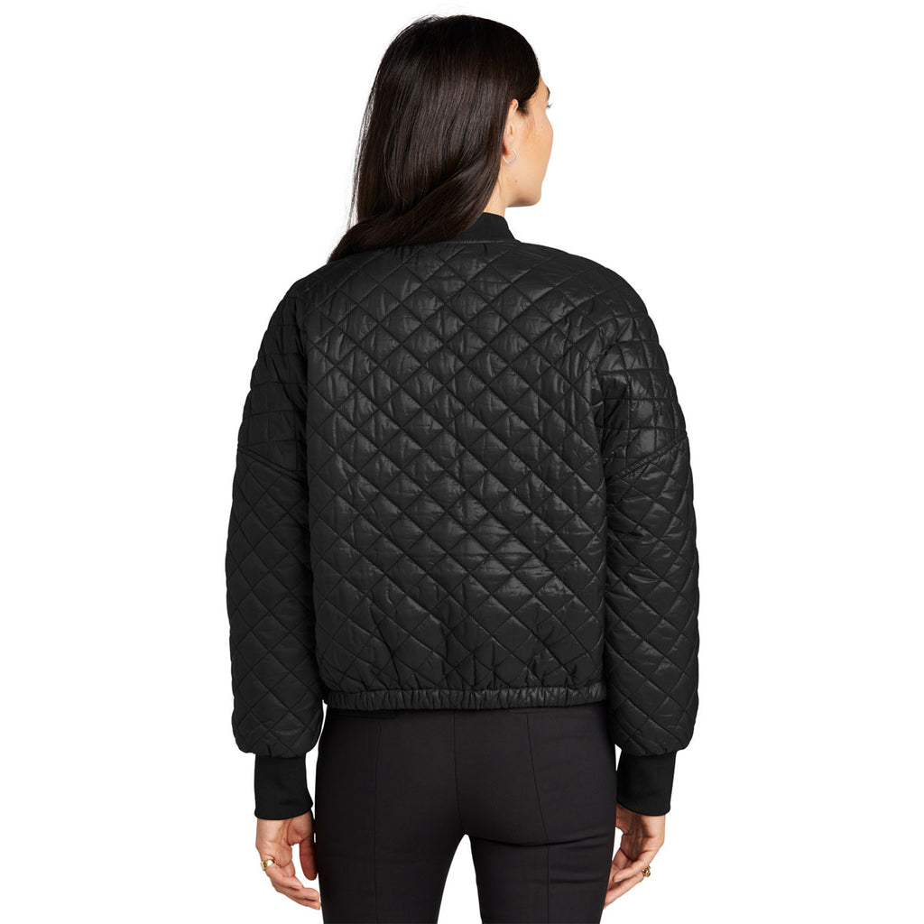 Mercer+Mettle Women's Deep Black Boxy Quilted Jacket