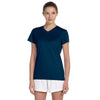 New Balance Women's Navy Ndurance Athletic V-Neck T-Shirt
