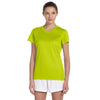 New Balance Women's Safety Green Ndurance Athletic V-Neck T-Shirt