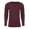 Next Level Men's Maroon Blended Thermal Tee