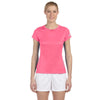 New Balance Women's Safety Pink Tempo Performance T-Shirt