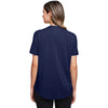North End Women's Classic Navy Jaq Snap-Up Stretch Performance Polo