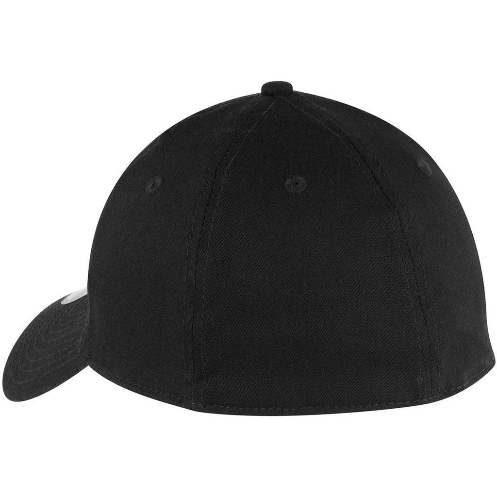 New Era Black Unstructured Stretch Cotton Cap