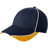 New Era 39THIRTY Deep Navy/Gold Contrast Piped BP Performance Cap