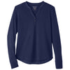 North End Women's Classic Navy Jaq Snap-Up Stretch Performance Pullover