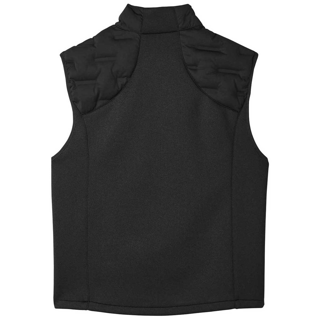 North End Men's Black/Black/Carbon Pioneer Hybrid Vest