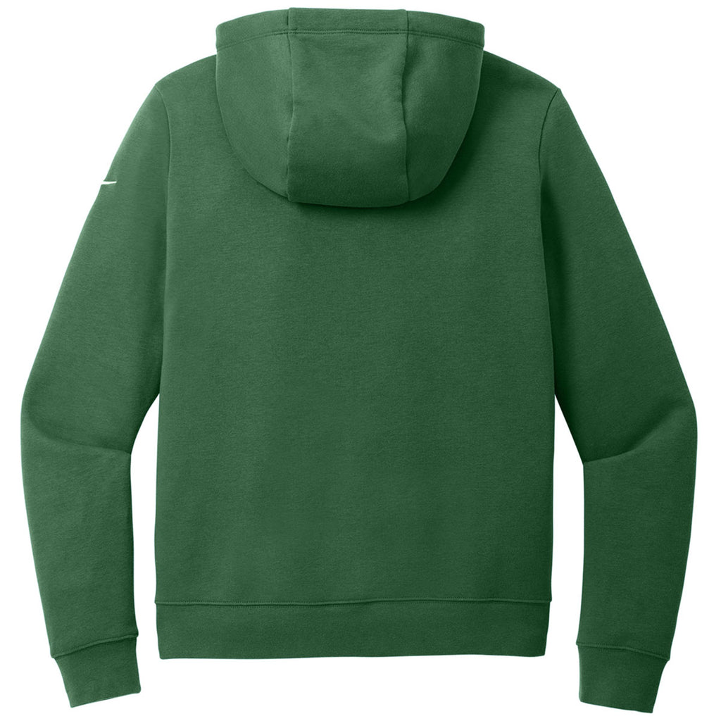 Nike Women's Gorge Green Club Fleece Sleeve Swoosh Pullover Hoodie