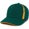 Pacific Headwear Dark Green/Gold Coolcore Sildline Snapback Cap