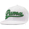 Puma Golf White & Bright Green Script Cool Cell Snapback Cap