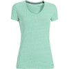 Under Armour Women's Emerald Lake Green UA Charged Cotton Undeniable S/S V-Neck