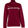Under Armour Women's Cardinal/White Campus Knit Full Zip