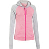 Under Armour Women's Chaos Pink Charged Cotton Undeniable Full Zip Hoodie
