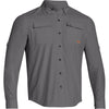 Under Armour Men's Charcoal Iso-Chill Flats Guide L/S Shirt