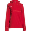 Under Armour Women's Red Pre-Game Woven 1/4 Zip