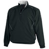 Page and Tuttle Men's Black/Pumice Free Swing Quarter Zip Windshirt