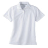 Page and Tuttle Women's White Pique Polo