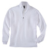 Page and Tuttle Men's White Pin Dot Quarter Zip