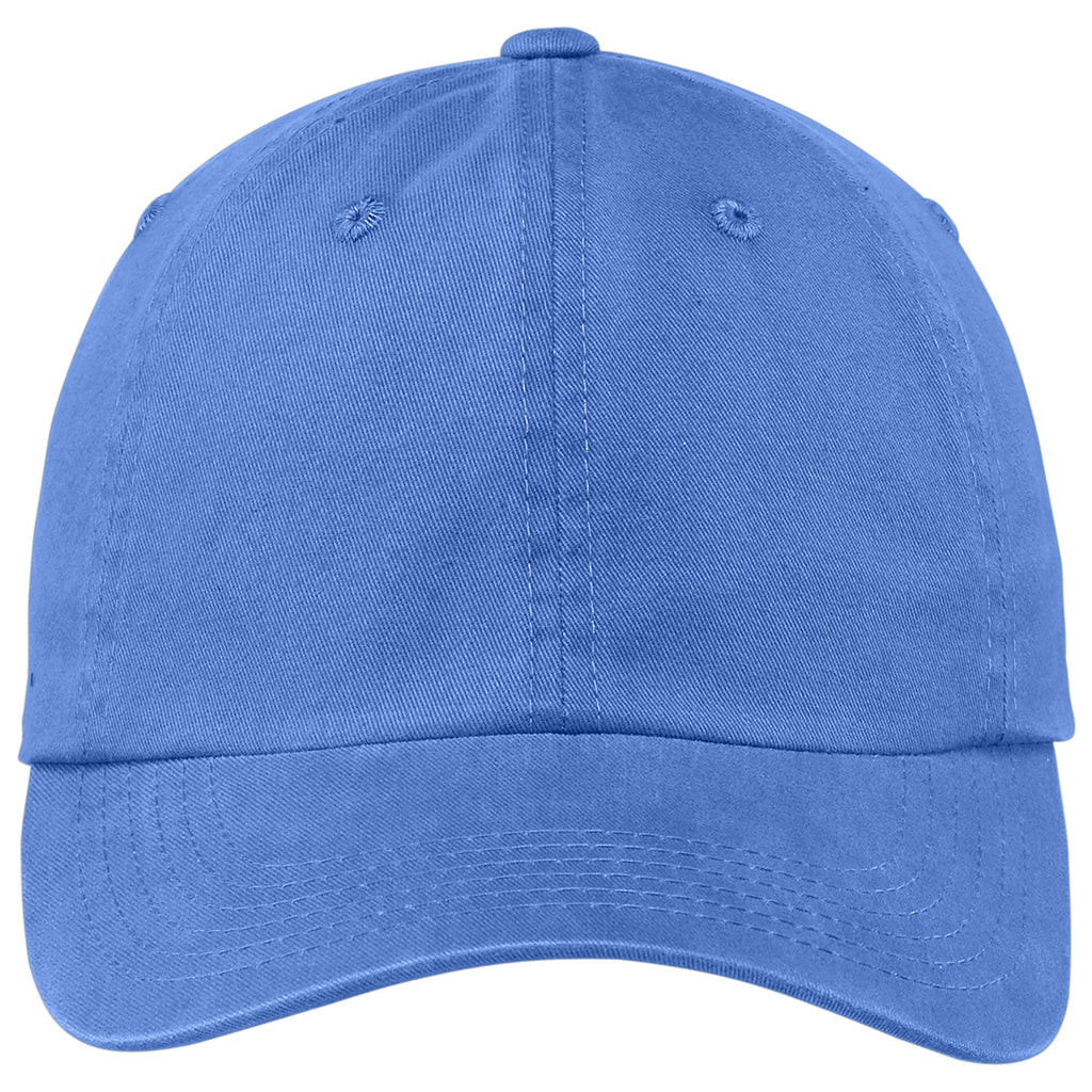 Port Authority Faded Blue Garment Washed Cap