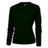 BAW Women's Dark Green Loose Fit Cool Tek Long Sleeve T-Shirt