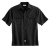 Carhartt Men's Black Twill Short Sleeve Work Shirt