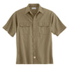 Carhartt Men's Khaki Twill Short Sleeve Work Shirt