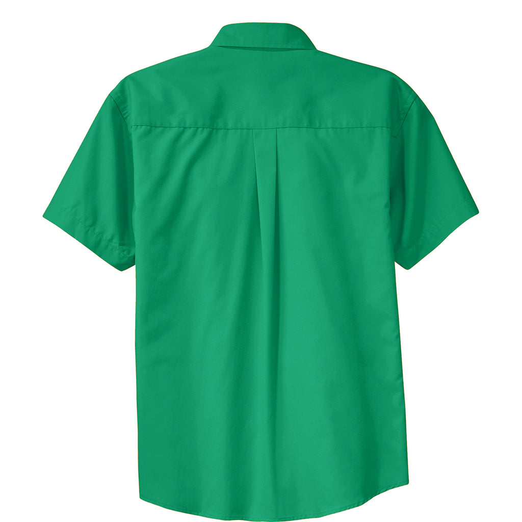Port Authority Men's Court Green Short Sleeve Easy Care Shirt