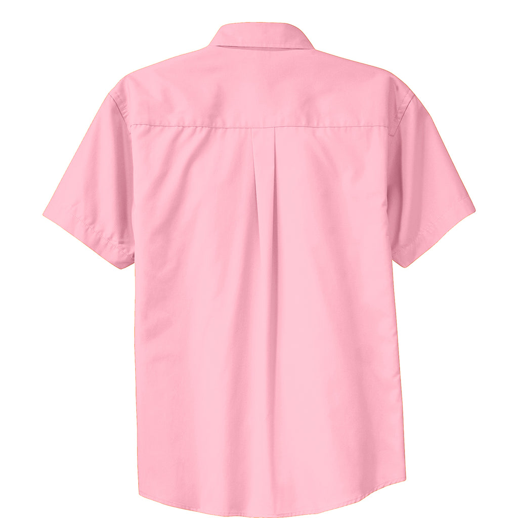 Port Authority Men's Light Pink S/S Easy Care Shirt