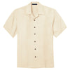 Port Authority Men's Ivory Patterned Easy Care Camp Shirt