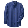 Port Authority Men's Faded Blue Long Sleeve Twill Shirt