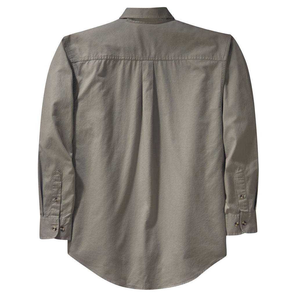 Port Authority Men's Khaki Long Sleeve Twill Shirt