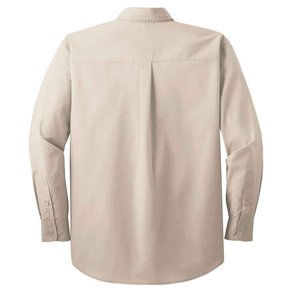 Port Authority Men's Light Stone Long Sleeve Easy Care, Soil Resistant Shirt