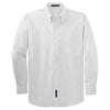 Port Authority Men's White Long Sleeve Easy Care, Soil Resistant Shirt