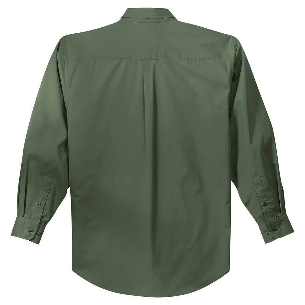 Port Authority Men's Clover Green Extended Size Long Sleeve Easy Care Shirt