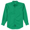 Port Authority Men's Court Green Extended Size Long Sleeve Easy Care Shirt