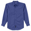 Port Authority Men's Mediterranean Blue Extended Size Long Sleeve Easy Care Shirt