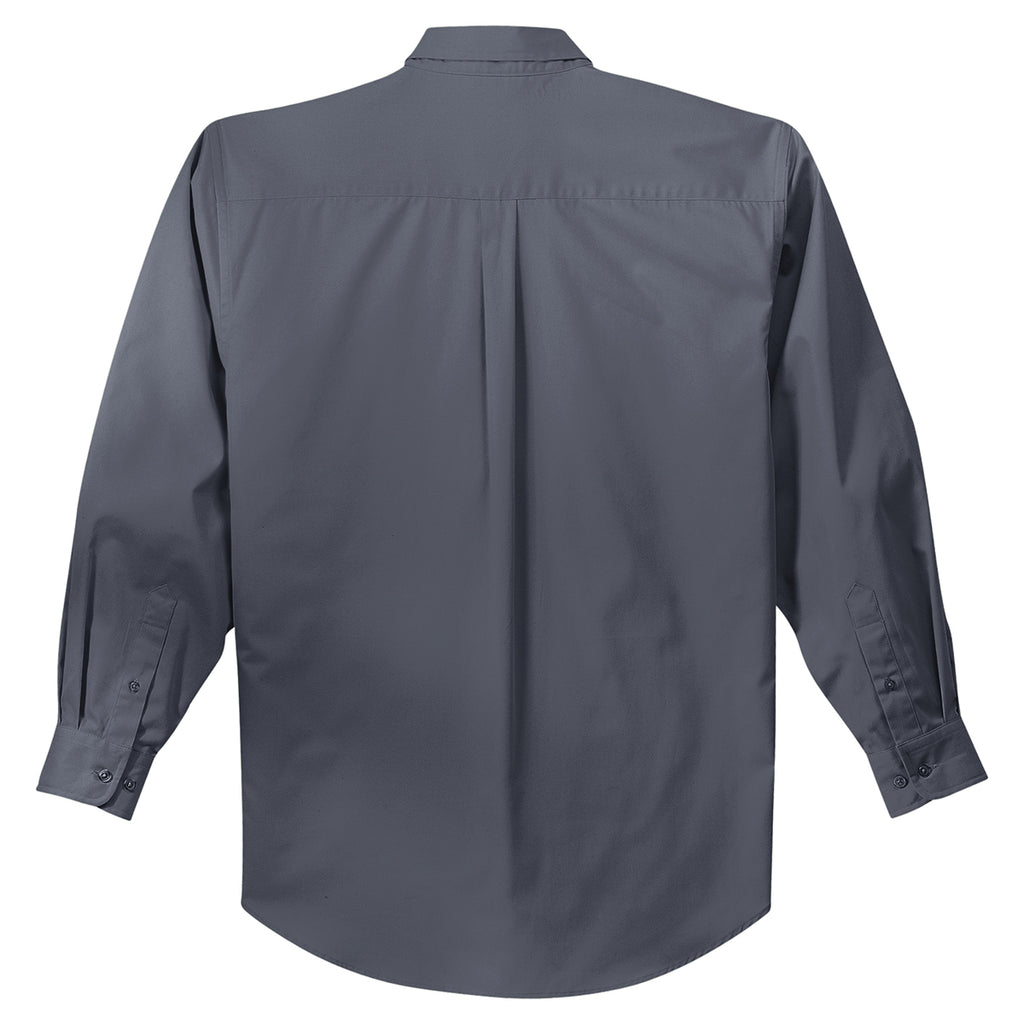 Port Authority Men's Steel Grey L/S Easy Care Shirt