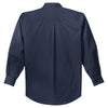 Port Authority Men's Navy/Light Stone Tall Long Sleeve Easy Care Shirt